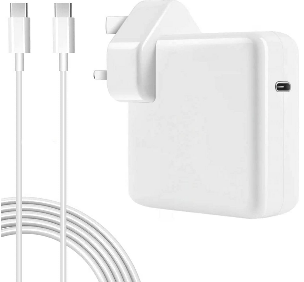 GENERIC 96W Type C Wall Plug Power Adaptor Pd Charger Replacement With 200Cm Cable For Macbook Pro 13 Inch And Type C Mobile And Iphone White