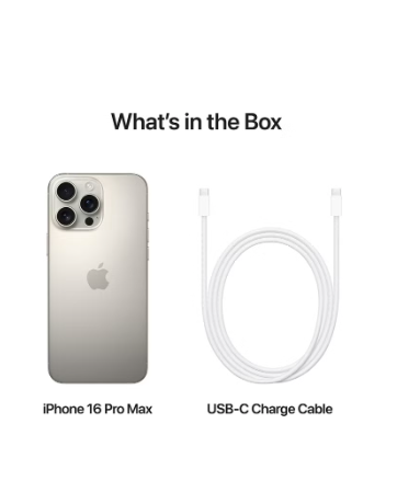 Apple iPhone 16 Pro Max 256GB Natural Titanium 5G With FaceTime - USA Version
