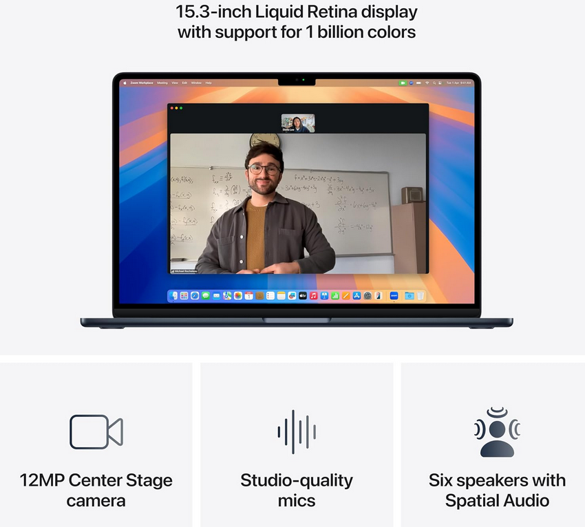 APPLE MACBOOK AIR M4 CHIP 512GB SSD 16GB RAM '15 INCHES