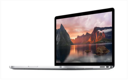 Apple MacBook Pro Laptop 11,2 A1398(15-Inch, Late 2013) Intel core i7, 2GHz, 8GB RAM, 256GB SSD , 1.5GB VRAM, FaceTime HD Camera,ENG KB Silver