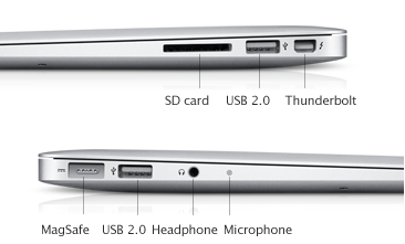 Apple MacBook Air (A1369)2011 core i5 1.7GHz 13.3-inch 4GB RAM 128GB SSD Silver